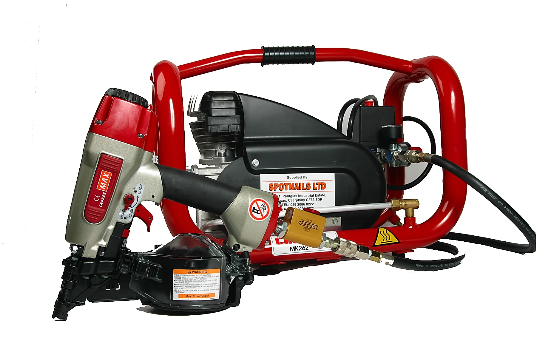 MAX MK552 PNEUMATIC NAILER KIT (MK552K)-0
