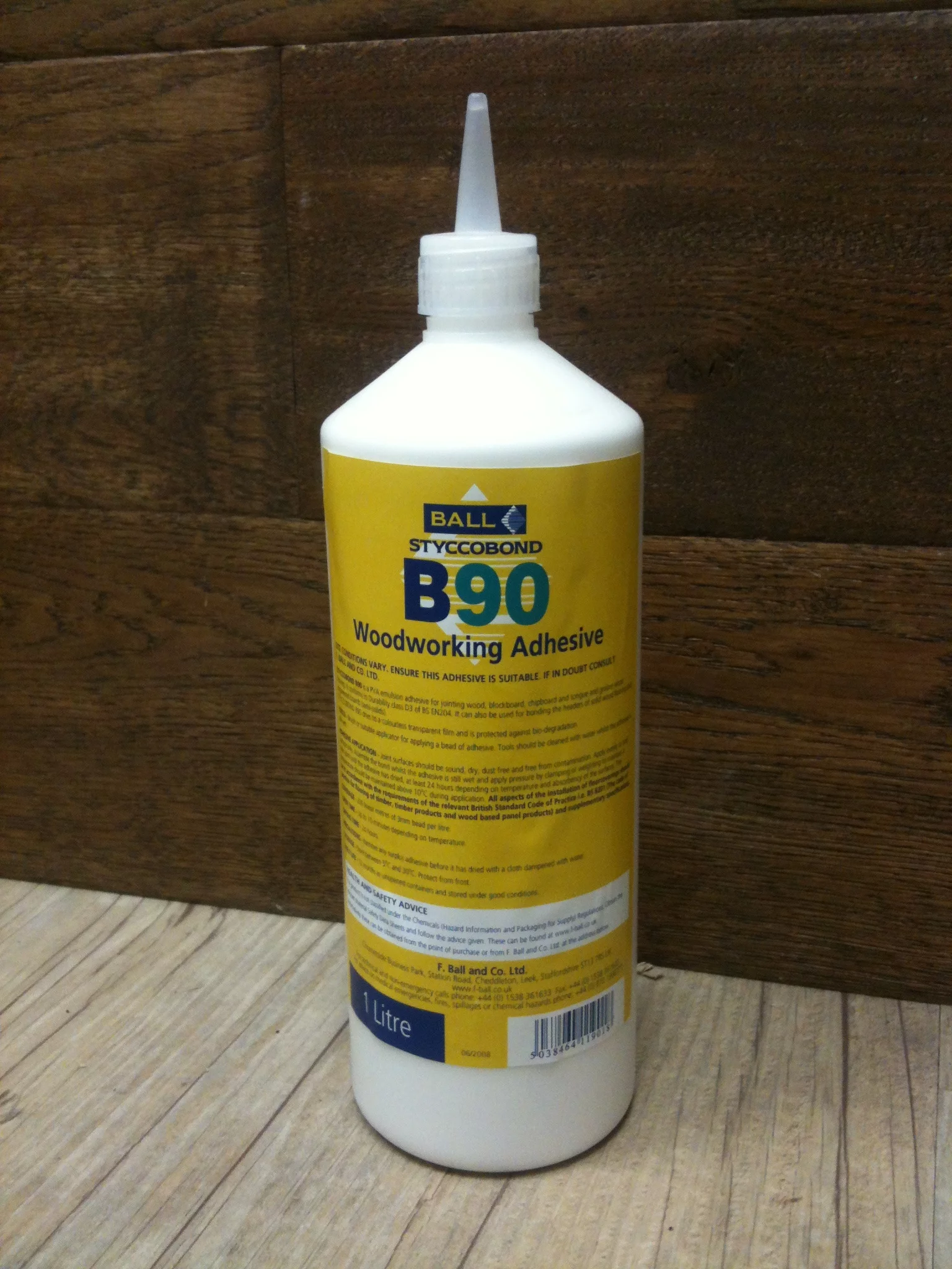 FBALL STYCCOBOND B90 WOOD FLOORING ADHESIVE 1 LTR (B901LT)-0