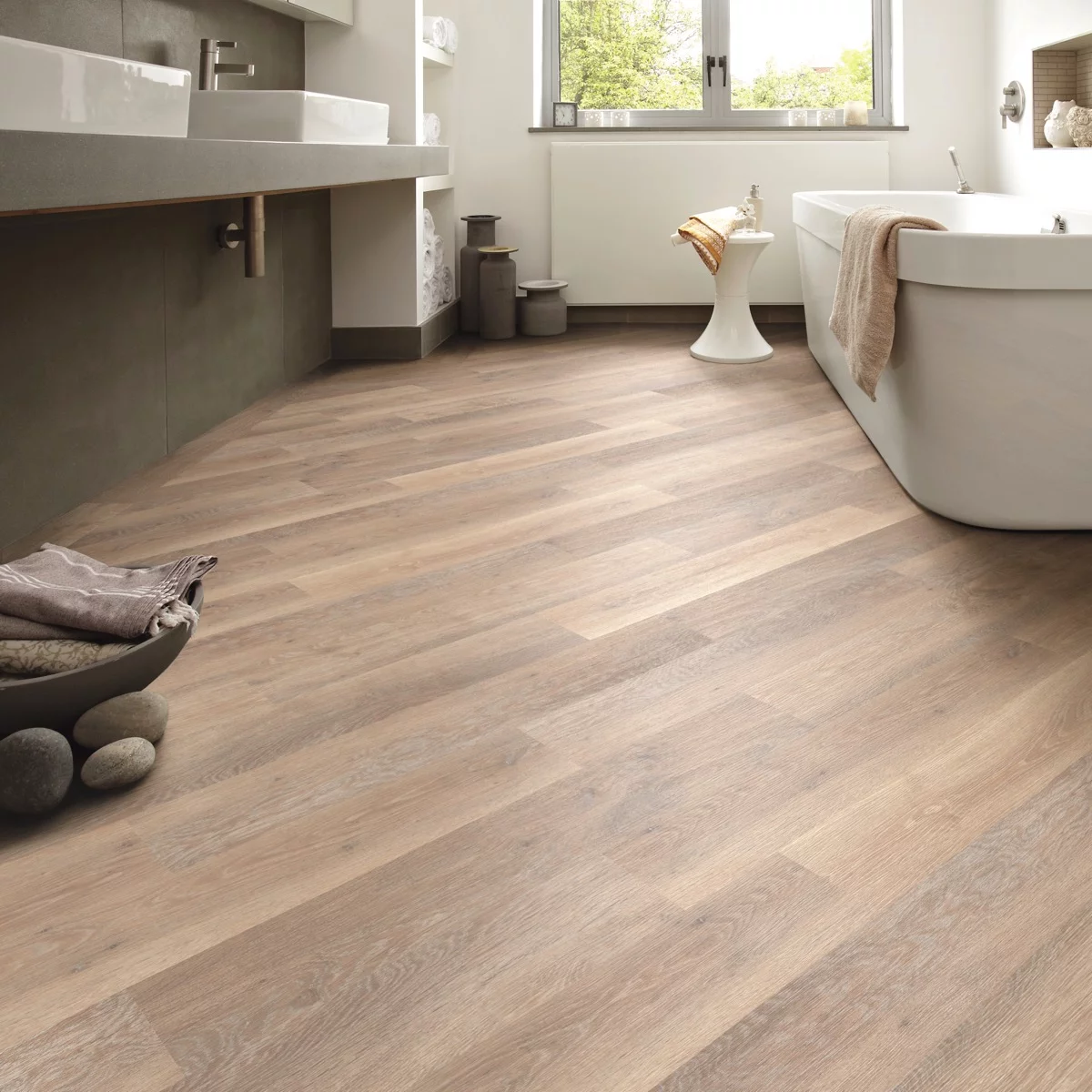 Rigid Core White Painted Oak SCB-KP105-6