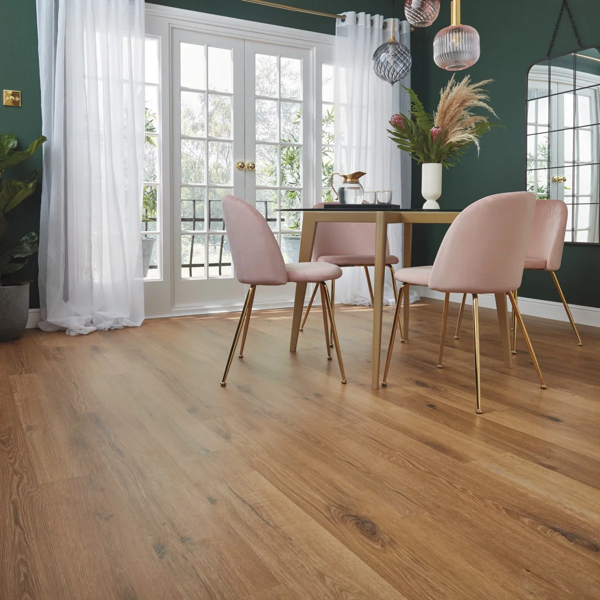 Rigid Core White Painted Oak SCB-KP105-6