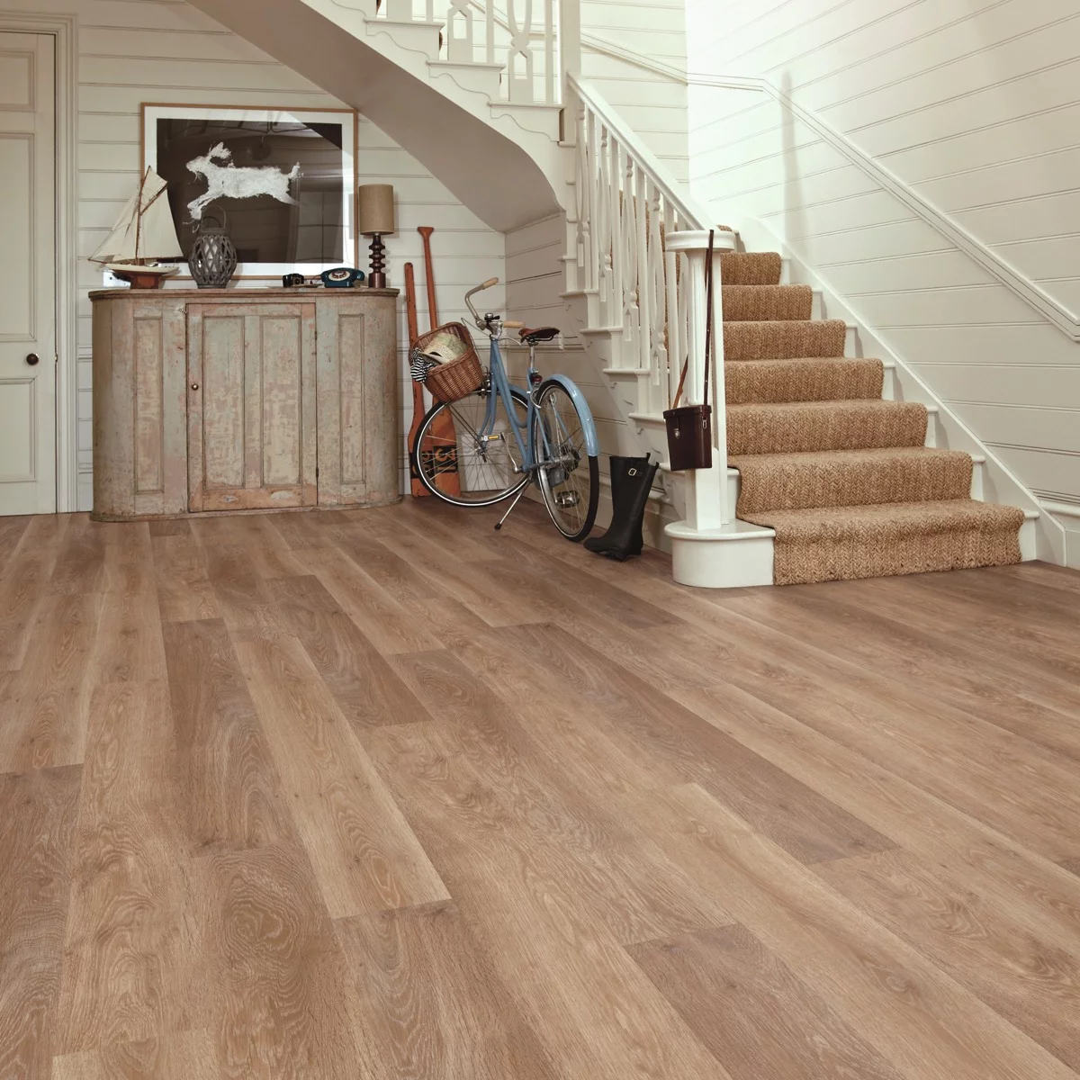 Rigid Core White Painted Oak SCB-KP105-6